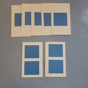 Vintage Candyland Game Replacement Parts BLUE Color Block Cards Candy‎ Land